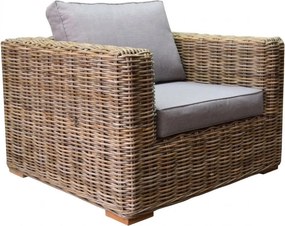Serva lounge tuinstoel naturel rotan southend