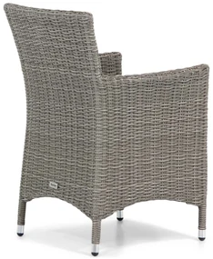 Tuinset 6 personen 240 cm Wicker Grijs Garden Collections Dublin/Valley