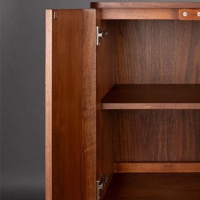 Dutchbone Morrison Vintage Kast Walnoot Op Hoge Poten - 62x45x125cm.