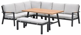 Garden Impressions Lissabon lounge dining set 6-delig - valley sand