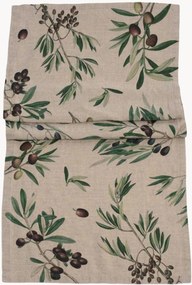 Linnen tafelloper Olives