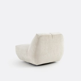 Draaibare fauteuil, vintage ribfluweel, Nuria