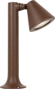 Modern buiten paaltje roestbruin 30 cm IP44 verstelbaar - Ciara