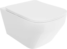 Mexen Riva wc-kom met Rimless Tornado en softclose slim zitting, duroplast, wit glans - 30630200T