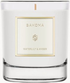 Handgegoten geurkaars Waterlily & Amber (neroli, roos, sandelhout)