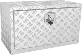 VEVOR Truck Box Gereedschapskist Trailer Box Gereedschapskist 760x355x405mm Pick-up opbergdoos, aluminium diamantplaat gereedschapskist met slot en sleutels, waterdichte trailer opbergdoos