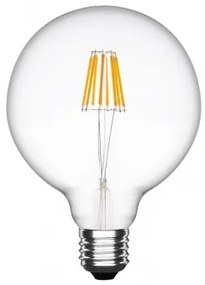 Dimbare Vintage LED Lamp E27 Spher Transparant - Sklum