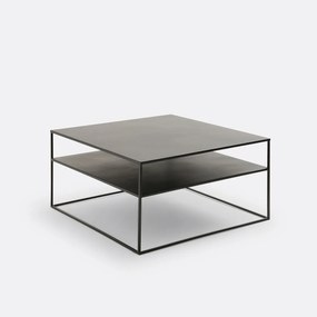 Vierkante salontafel in metaal staal, Miva