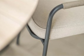 Garden Impressions Aleria tuinstoel taupe - 2 stuks