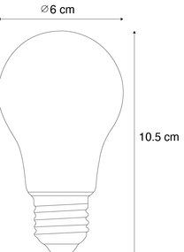 Set van 5 E27 dimbare LED lampen A60 helder 4.5W 500 lm 2700K