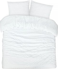 Dekbedovertrek Seersucker Deluxe - 100% katoensatijn - 240x200/220 - wit