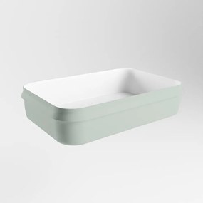 Mondiaz Arvo Solid Surface waskom 55x38cm greey / talc