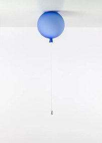 Brokis -   Plafondlamp  Memory Blauw geëtst / Zilver  Glas