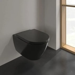 Villeroy & Boch Subway 2.0 randloos toilet met DirectFlush en CeramicPlus zwart mat