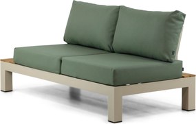 Loungeset 5 personen Aluminium/Teak Taupe Lifestyle Garden Furniture Vittoria