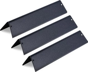 VEVOR 3 Flavorizer Bars Aroma Rails Vlamverdeler (geëmailleerd porseleinstaal) voor grills (Weber Spirit I II 200-serie), inclusief Spirit II E-210, II E-220, II S-210, E-210, S-210