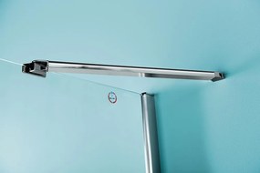 Polysan Zoom Line pendeldeur 180cm chroom