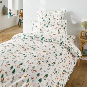 Kussensloop voor kinderen, flanel, dierenprint, GRIZZLY