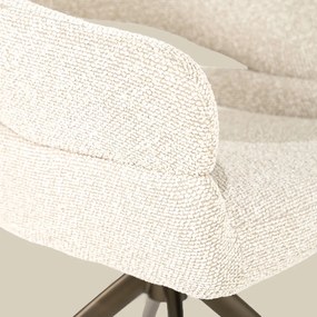 Eetstoel Brons Frame Beige