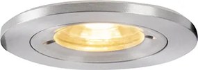 Smart inbouwspot staal rond IP44 incl. Wifi GU10 - Xena