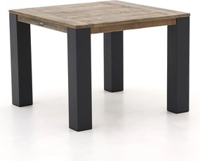 Tuin eettafel ROUGH | Vierkant | Tuintafel Teakhout | 100x100cm | 4 personen | Kees Smit Tuinmeubelen