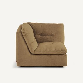 Modulaire 90° hoek in linnen fluweel, GIULIANO