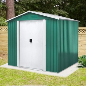 Vitavia Tuinberging Köln II 86 - dennegroen/creme - Tuinberging metaal - L226 x 162 x 190 cm