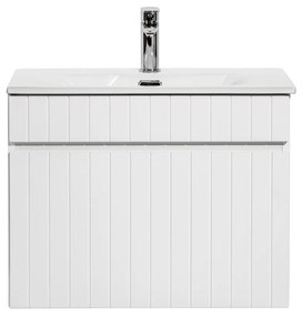 Comad Iconic White badkamermeubel 60cm met witte wastafel 1 kraangat