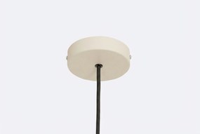 Japandi Hanglamp Beige Met Stoffen Kap - Plu Zand/Beige