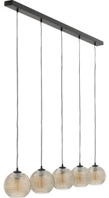 Goossens Hanglamp Soleil, Hanglamp met 5 lichtpunten