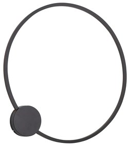 Design wandlamp zwart 67cm incl. LED 3-staps dimbaar - Anello