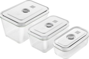 ZWILLING Fresh &amp; Save Vacuümdozenset, S/M/L / 3-delig, Glas, Grijs - Fresh &amp; Save - ZWILLING