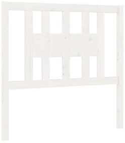 vidaXL Hoofdbord 96x4x100 cm massief grenenhout wit