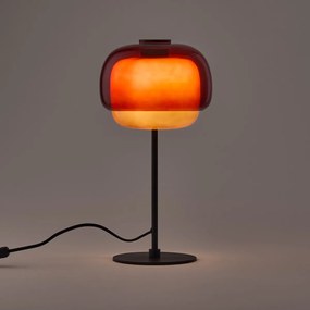 Tafellamp van gekleurd glas, KINOKO