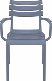 Paris tuinstoel donker grijs - 4 stuks