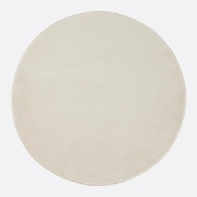 Rond vloerkleed van imitatiebont, Esmia