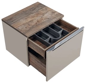 Comad Santa Fe FSC onderkast 60cm taupe eiken