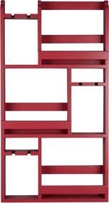 Dutchbone Myron Muur Wijnrek Rood Hout - 80x10x120cm.