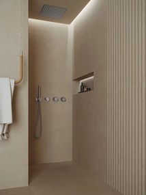 Saniclear Plus inbouw regendouche met inbouw douchekop 30x30cm en staafhanddouche RVS