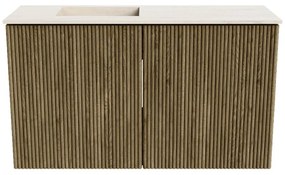 Mondiaz Joya DLux 70cm toiletmeubel dusk met wastafel faye links 1 kraangat meli