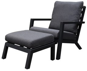 Malaga lounge balkonset 2 delig antraciet aluminium