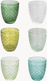 Waterglazen Groen Kasteel, 6-delig