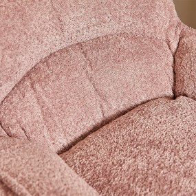 Starfurn Vera Fauteuil Roze Chenille Stof Draaibaar