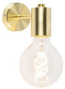 Smart Art Deco wandlamp goud incl. G95 WiFi lichtbron - Facil
