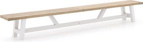 Picknickbank Bellagio | Aluminium | 6 personen | Tuinbank Wit | 330cm | Kees Smit Tuinmeubelen