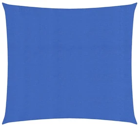 vidaXL Zonnezeil 160 g/m² 2,5x2,5 m HDPE blauw