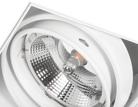 Set van 6 Inbouwspot wit GU10 AR111 trimless 2-lichts - Oneon