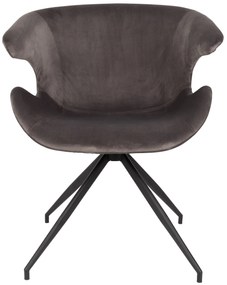 Zuiver Mia Eetkamerstoel Velvet Grijs