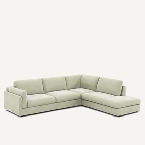 Hoekbank van stonewashed fluweel, César