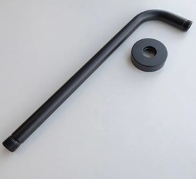 Saniclear Nero douchearm voor wandmontage 35cm zwart mat